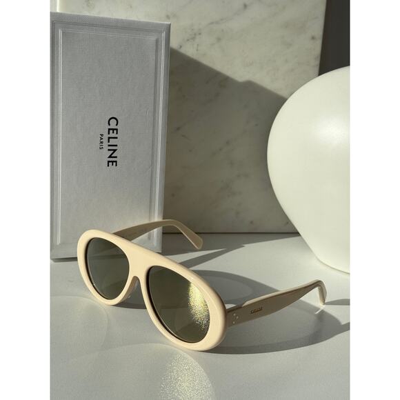 NEW Celine CL40300U Apres Ski Aviator Ivory Sunglasses main image 5